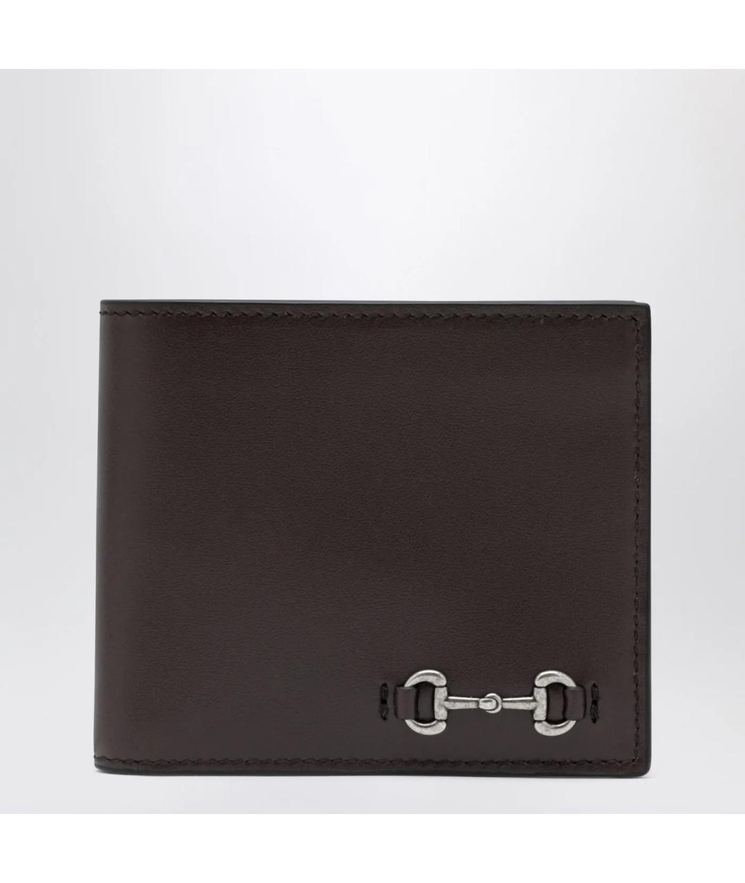 GUCCI Коричневый кожаный кошелек, фото 3