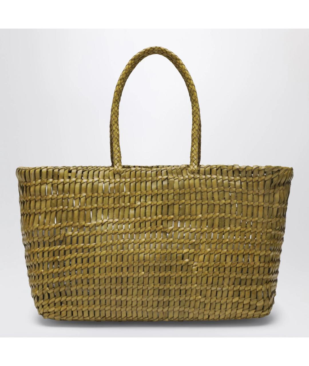 Dragon Diffusion Зеленая кожаная сумка тоут, фото 3