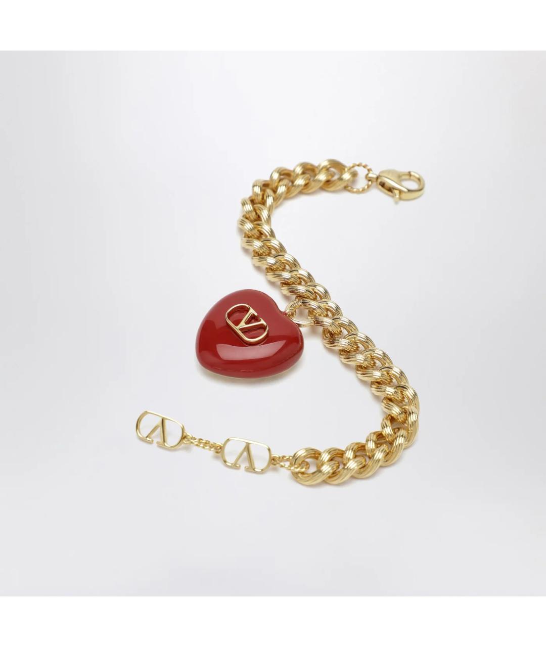 VALENTINO Золотой металлический браслет, фото 2