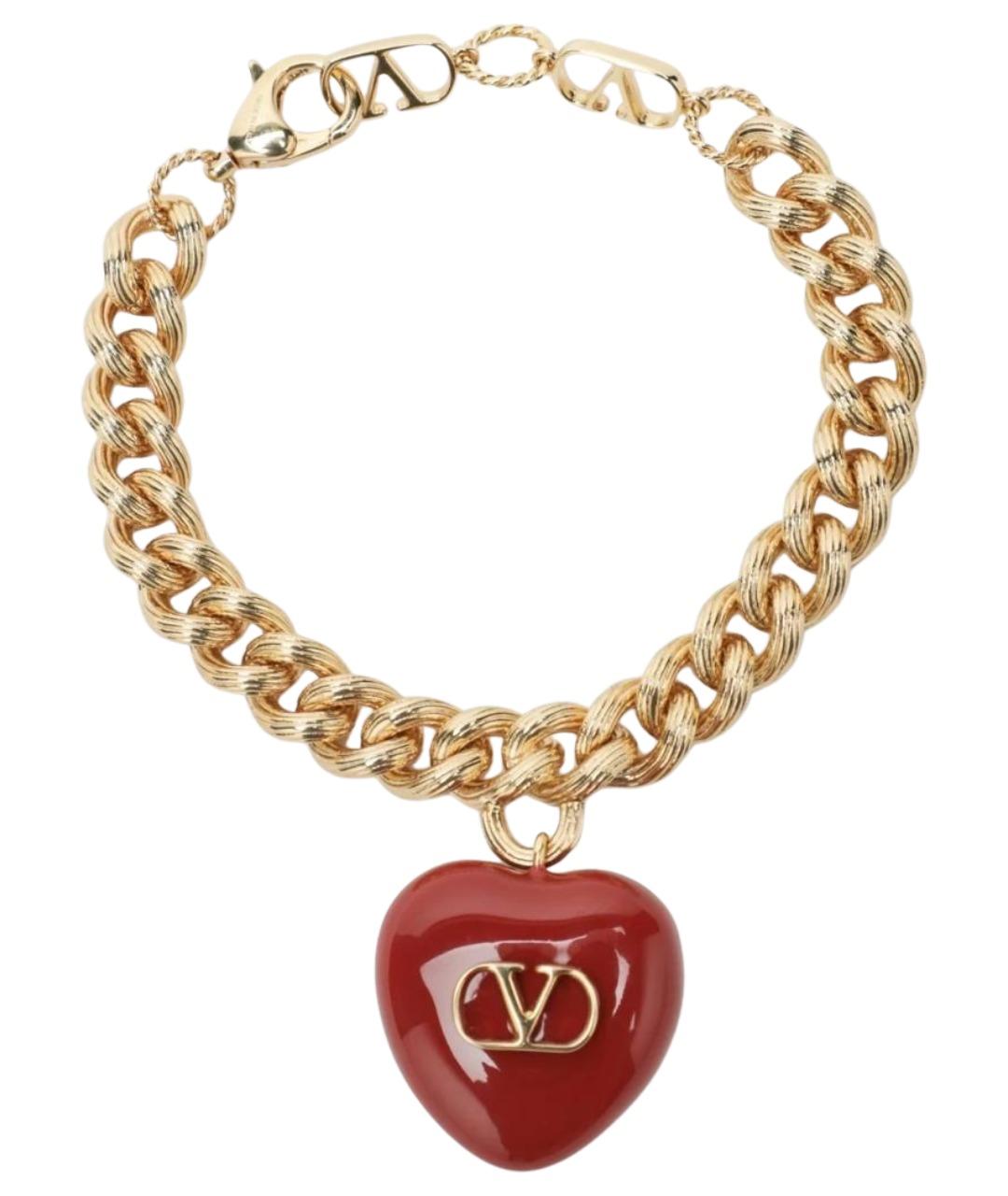 VALENTINO Золотой металлический браслет, фото 1