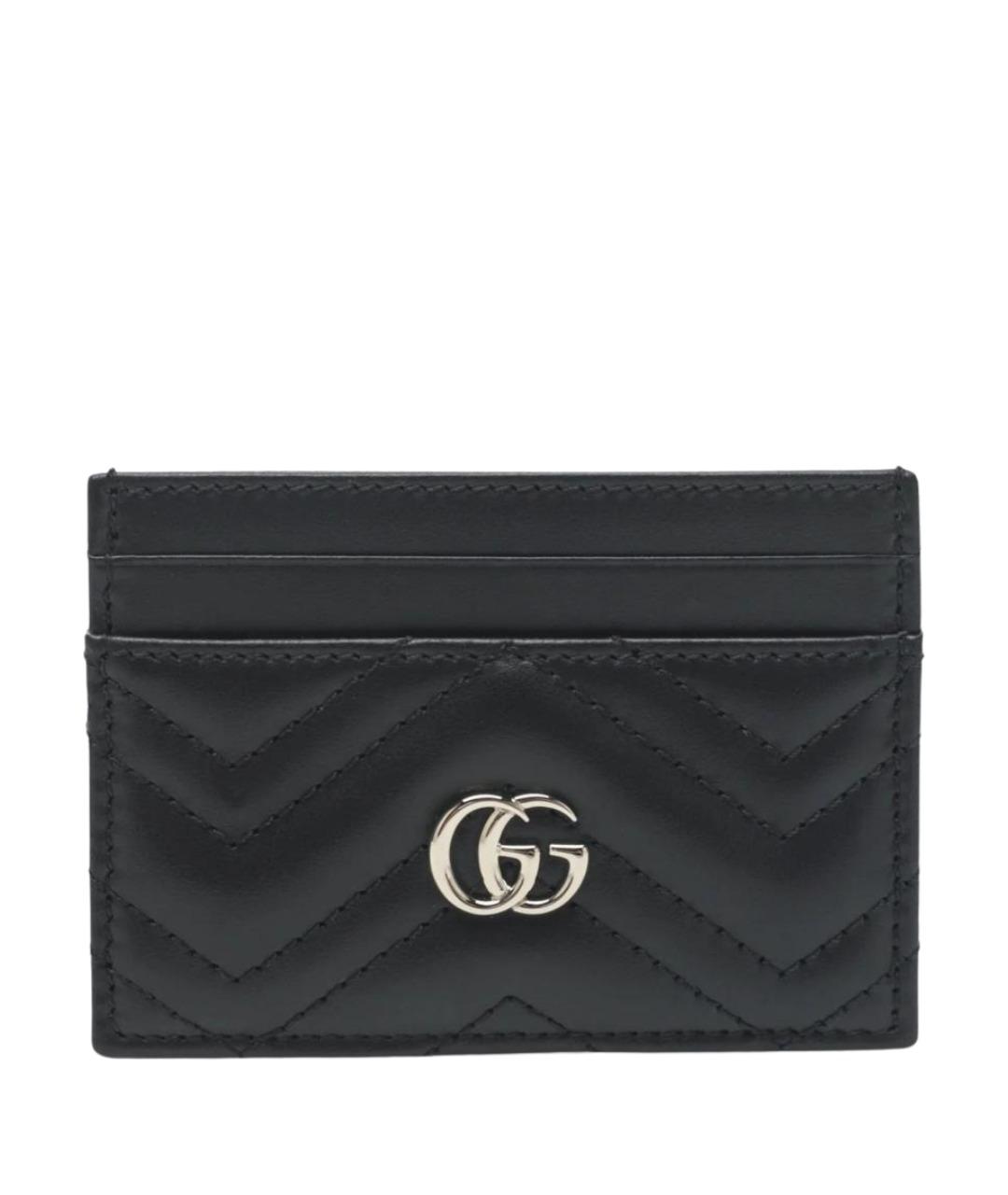 GUCCI Черный кожаный кардхолдер, фото 1