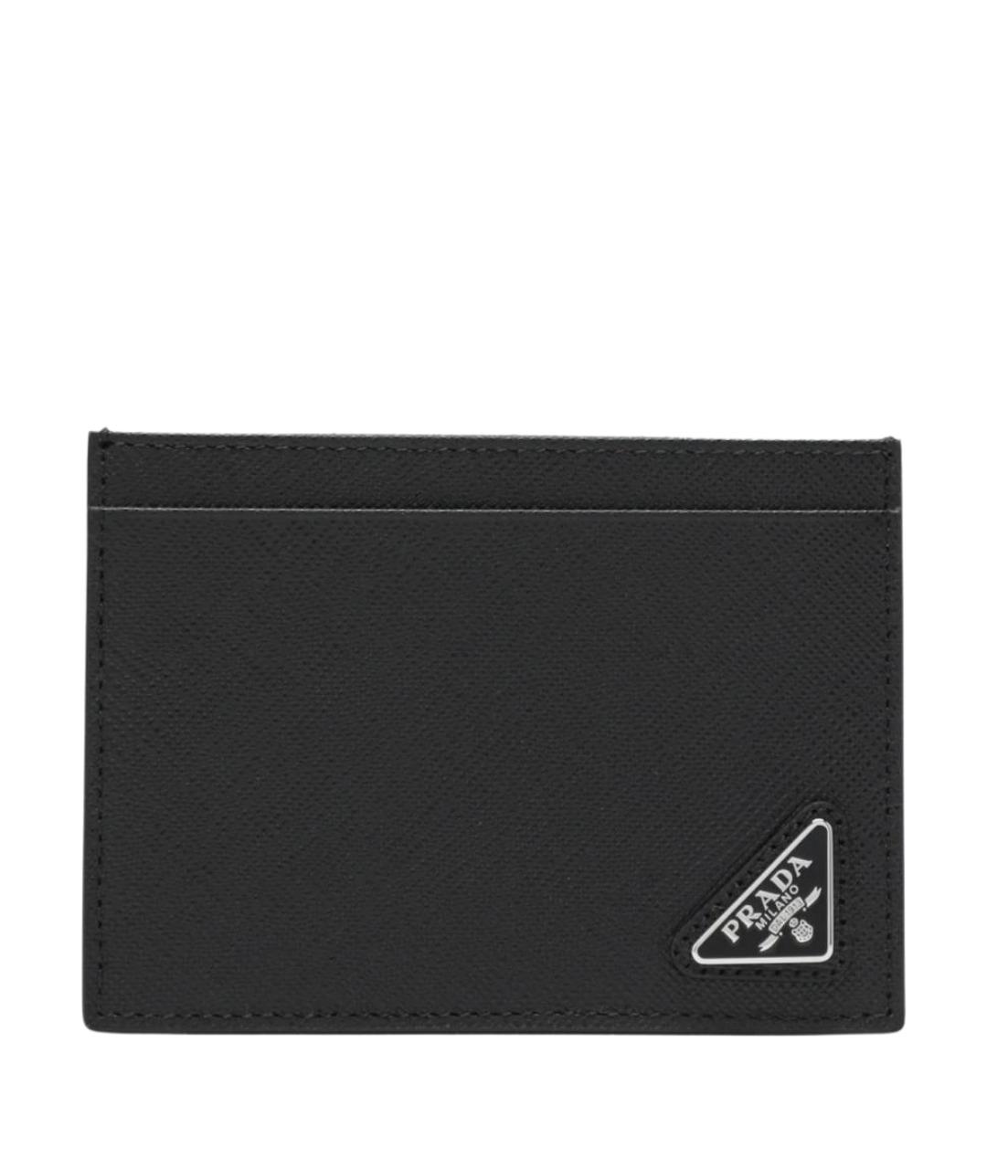 PRADA Черный кожаный кардхолдер, фото 1