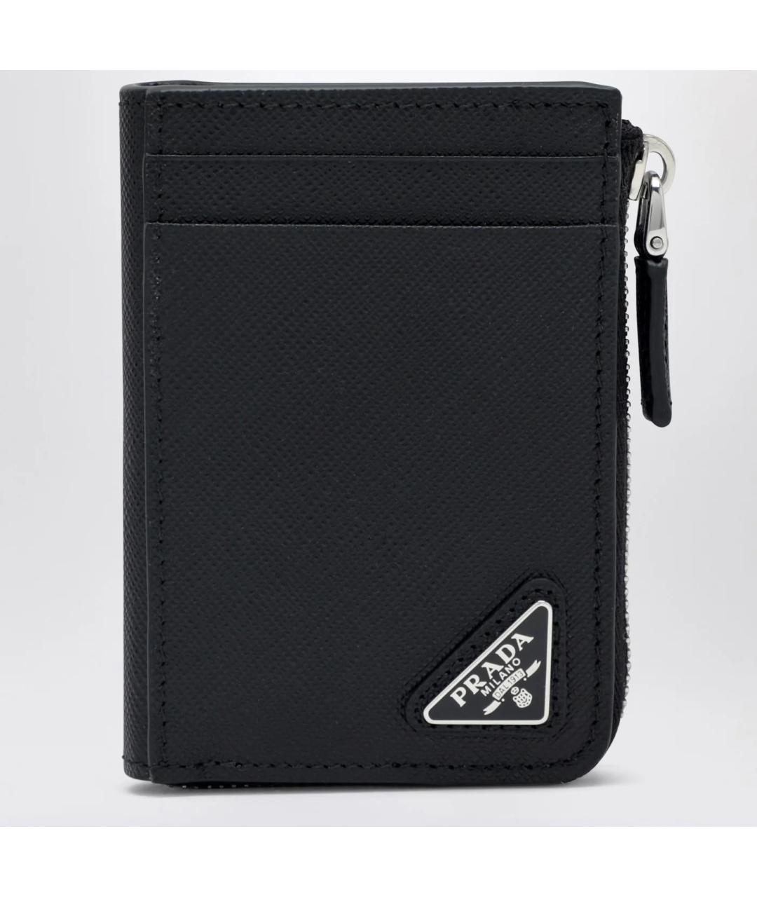 PRADA Черный кожаный кардхолдер, фото 3