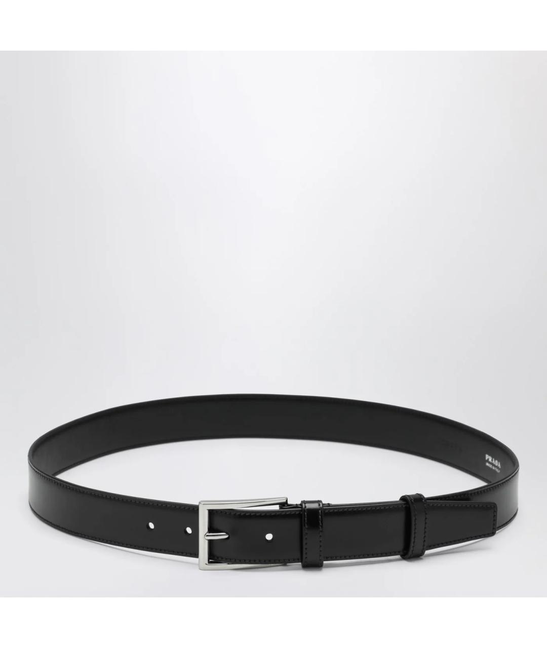 PRADA Черный кожаный ремень, фото 3
