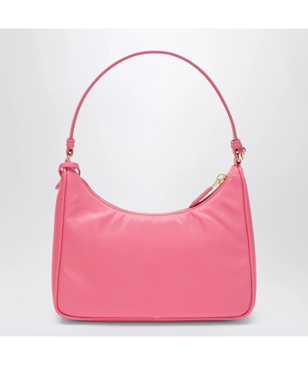 PRADA Розовая тканевая сумка с короткими ручками, фото 2