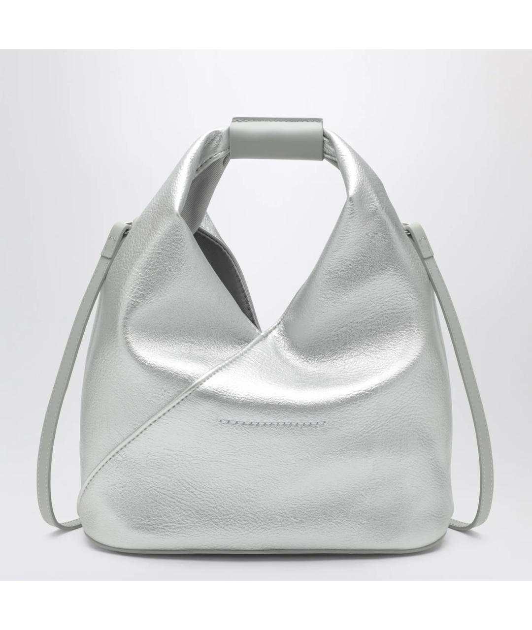 MM6 MAISON MARGIELA Серебряная сумка тоут из искусственной кожи, фото 2