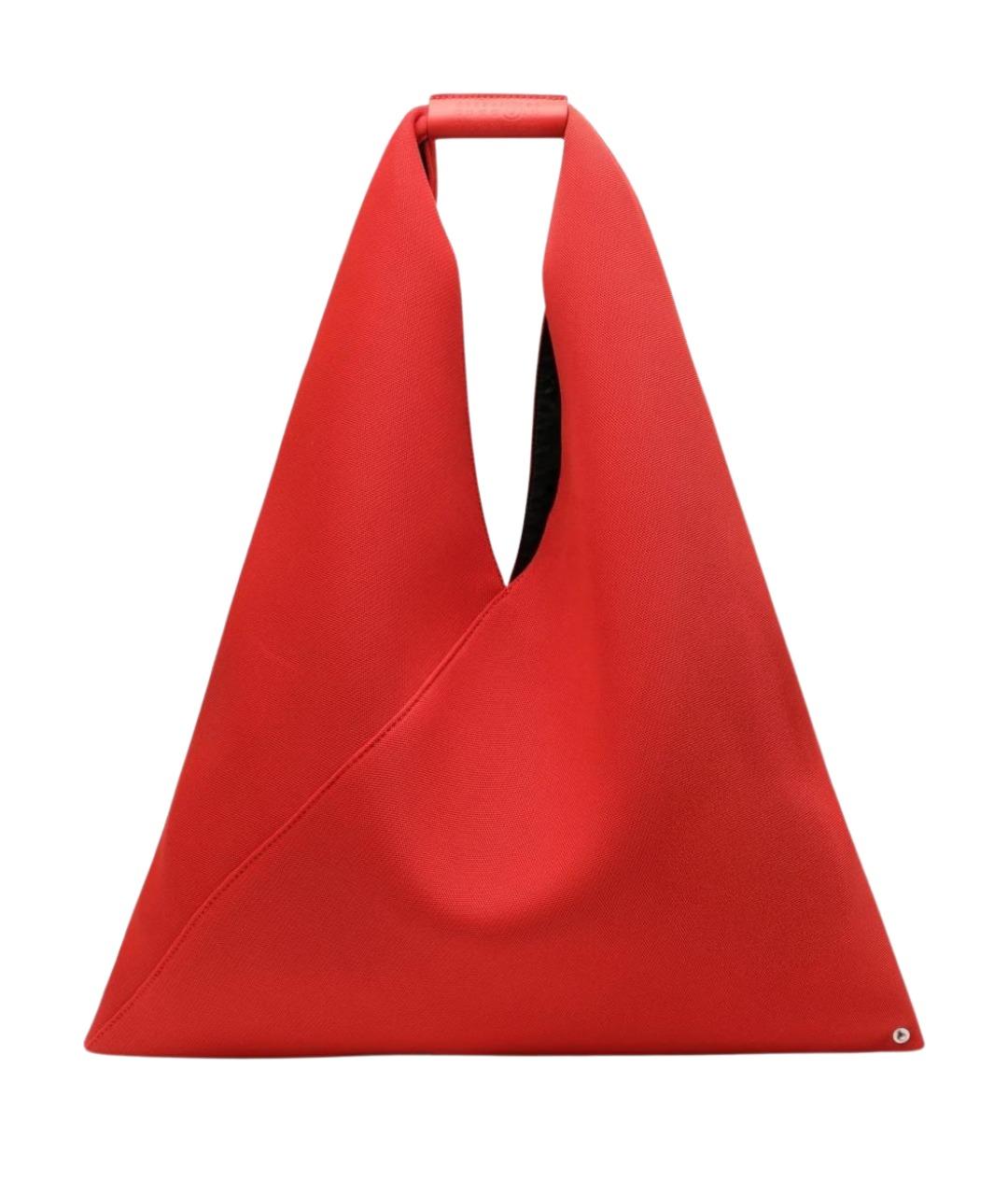 MM6 MAISON MARGIELA Оранжевая синтетическая сумка тоут, фото 1