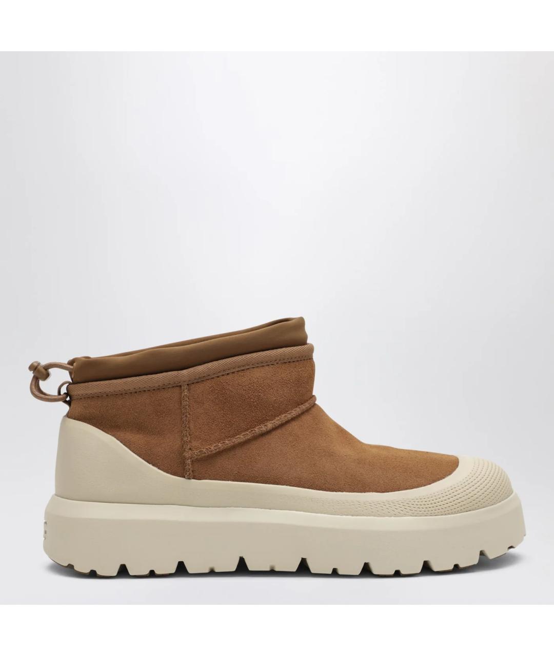 UGG AUSTRALIA Коричневые замшевые низкие ботинки, фото 3