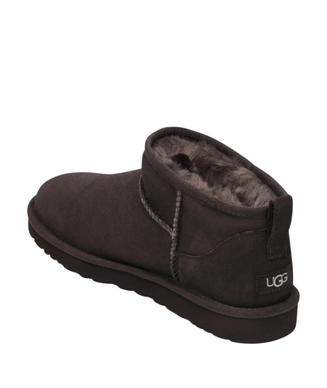 UGG AUSTRALIA Коричневые замшевые низкие ботинки, фото 2