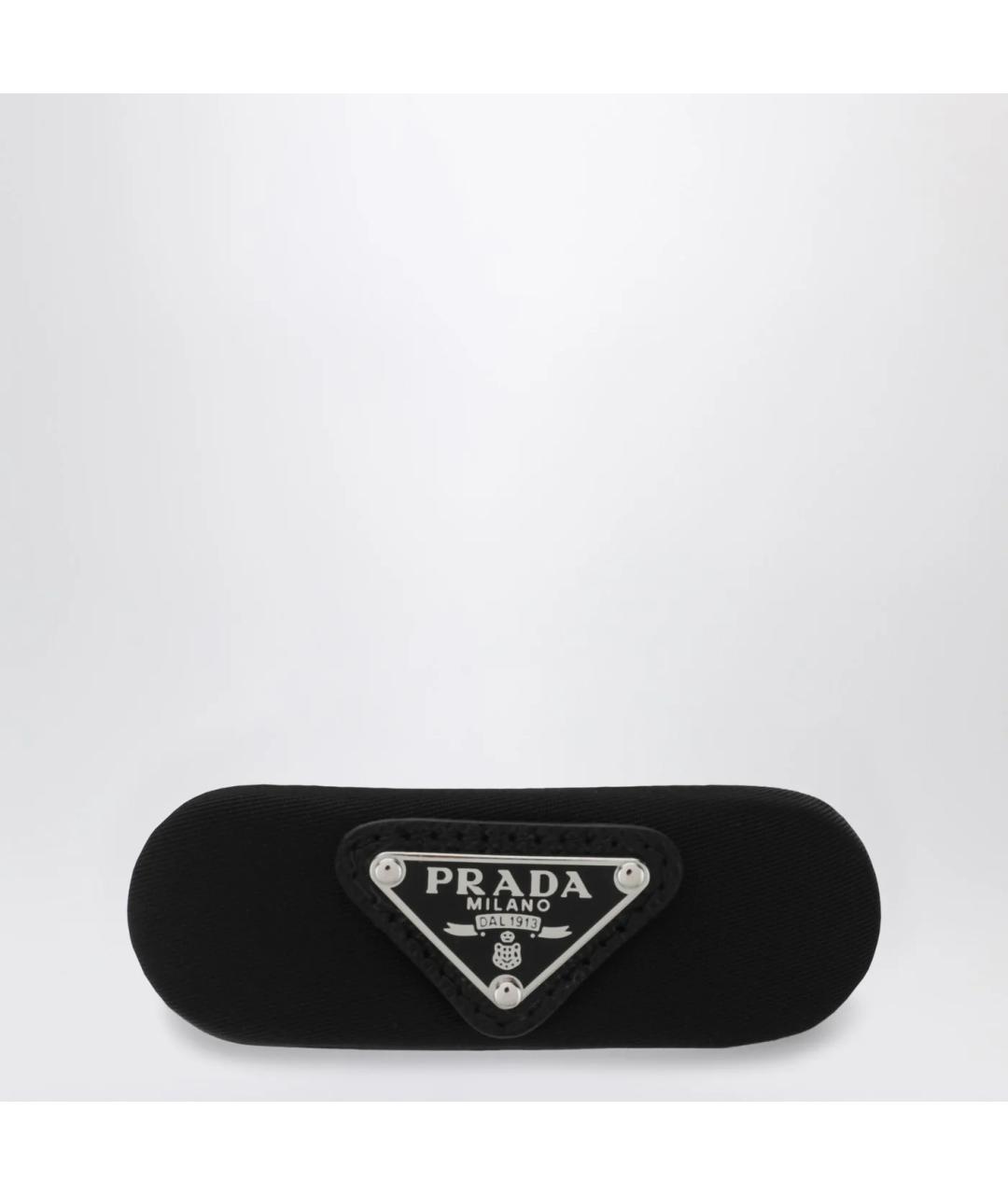 PRADA Черная заколка, фото 3