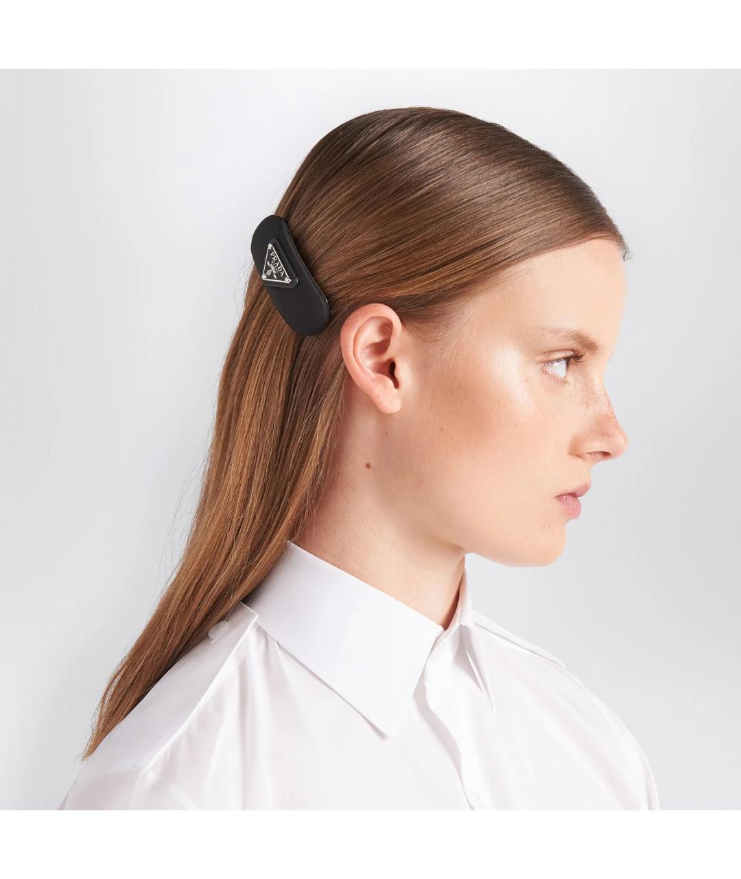 PRADA Черная заколка, фото 2