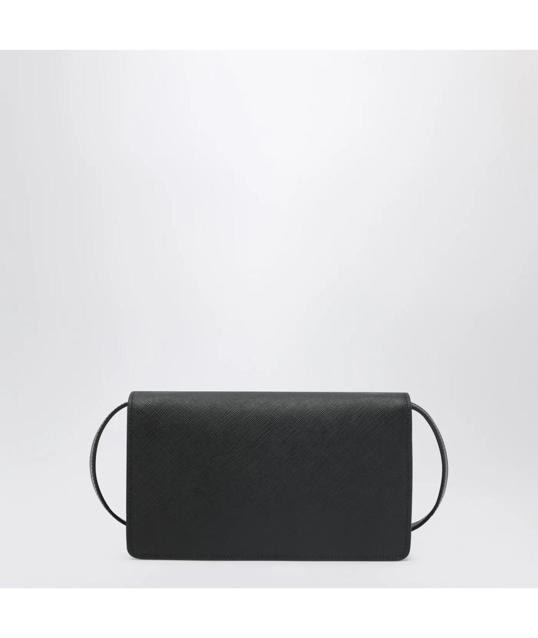 PRADA Черная кожаная сумка через плечо, фото 2