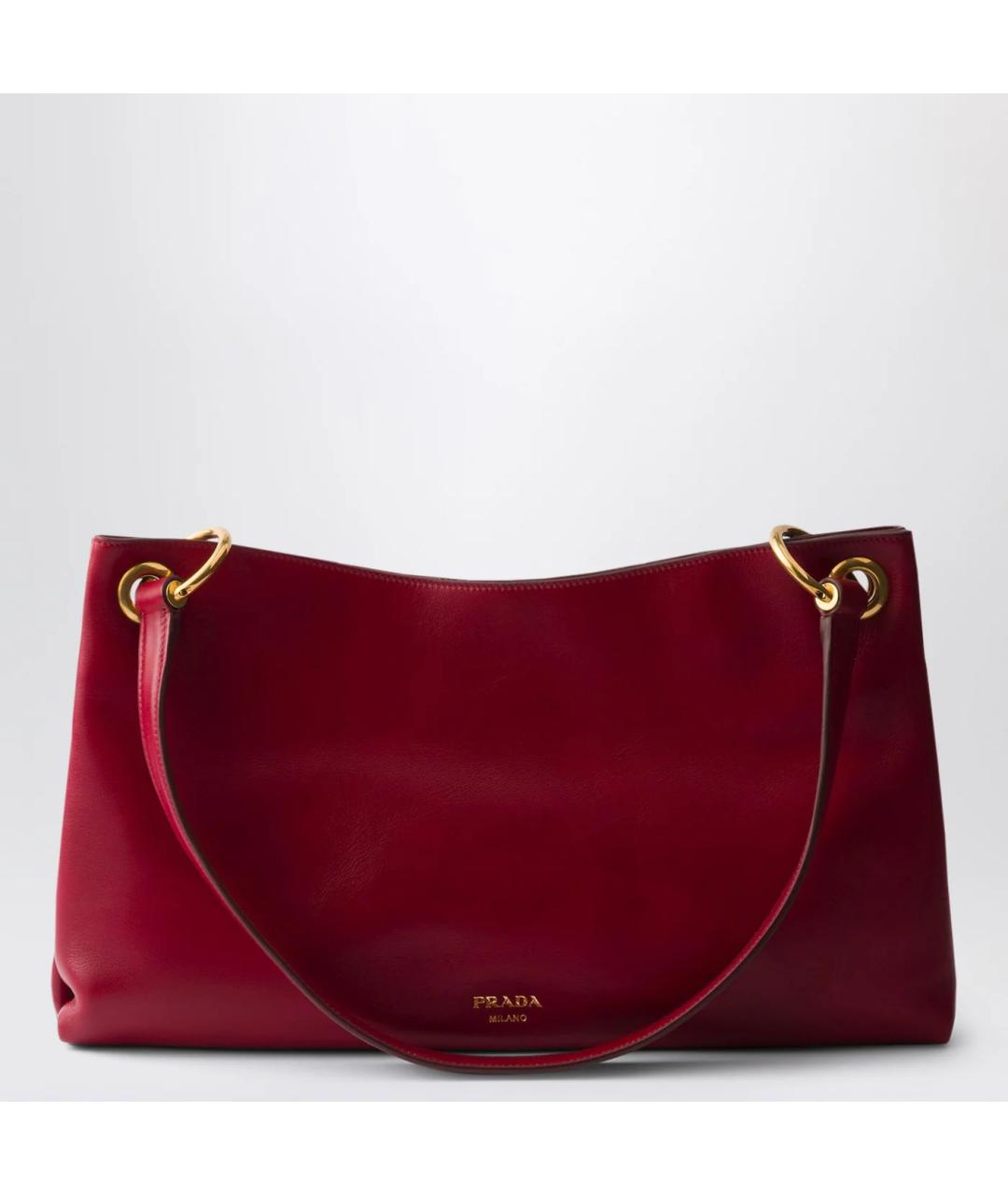 PRADA Красная кожаная сумка через плечо, фото 3