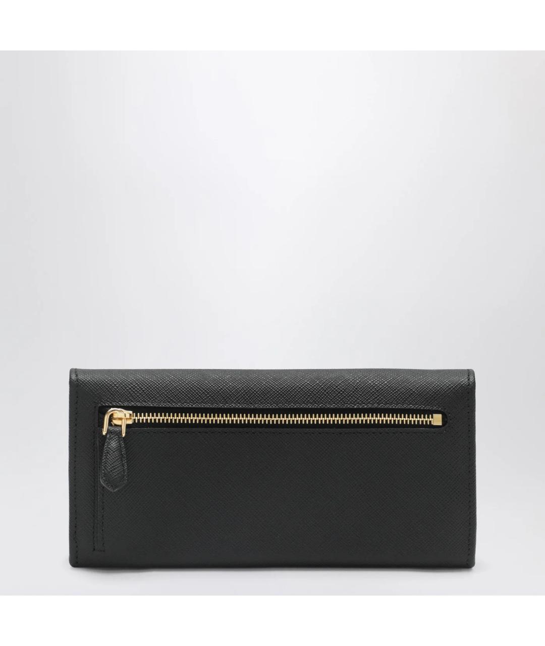 PRADA Черный кожаный кошелек, фото 2