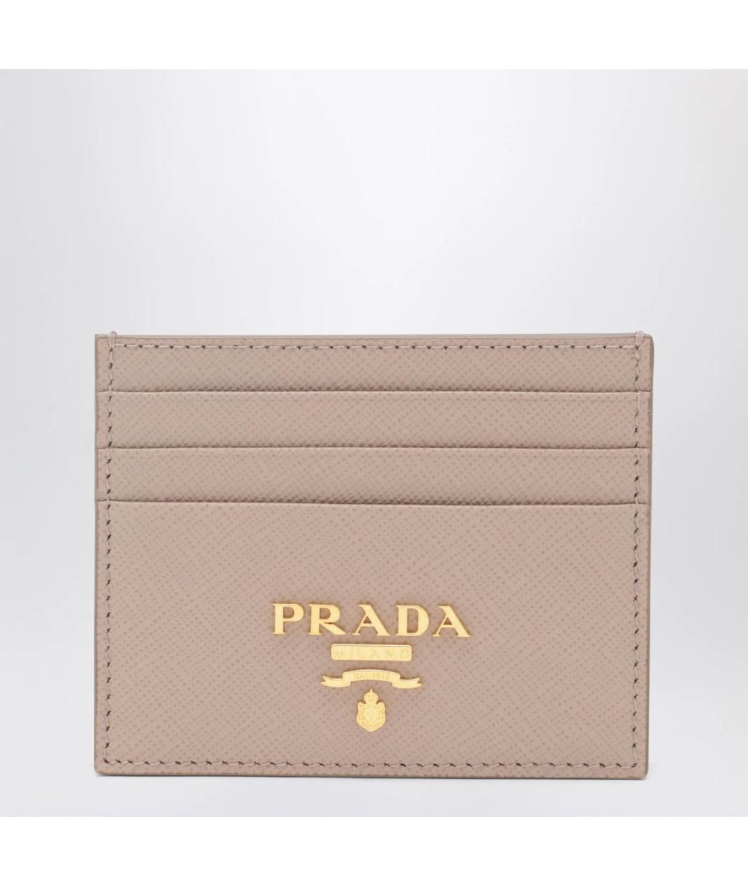 PRADA Розовый кожаный кардхолдер, фото 3