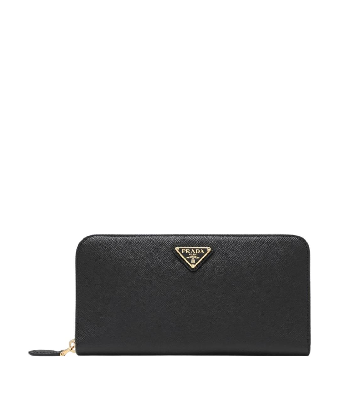 PRADA Черный кожаный кошелек, фото 1