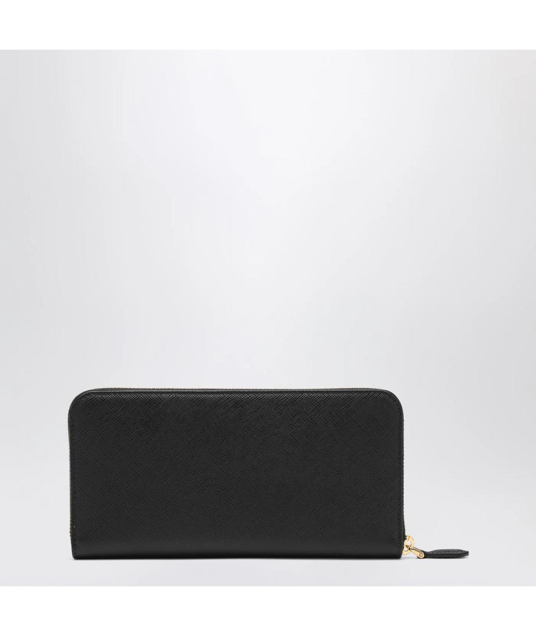 PRADA Черный кожаный кошелек, фото 2