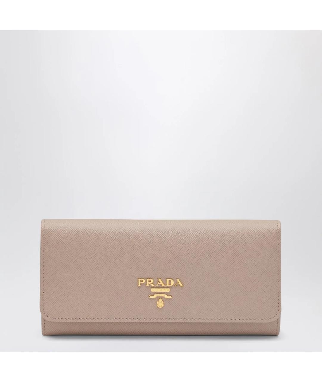 PRADA Розовый кожаный кошелек, фото 3