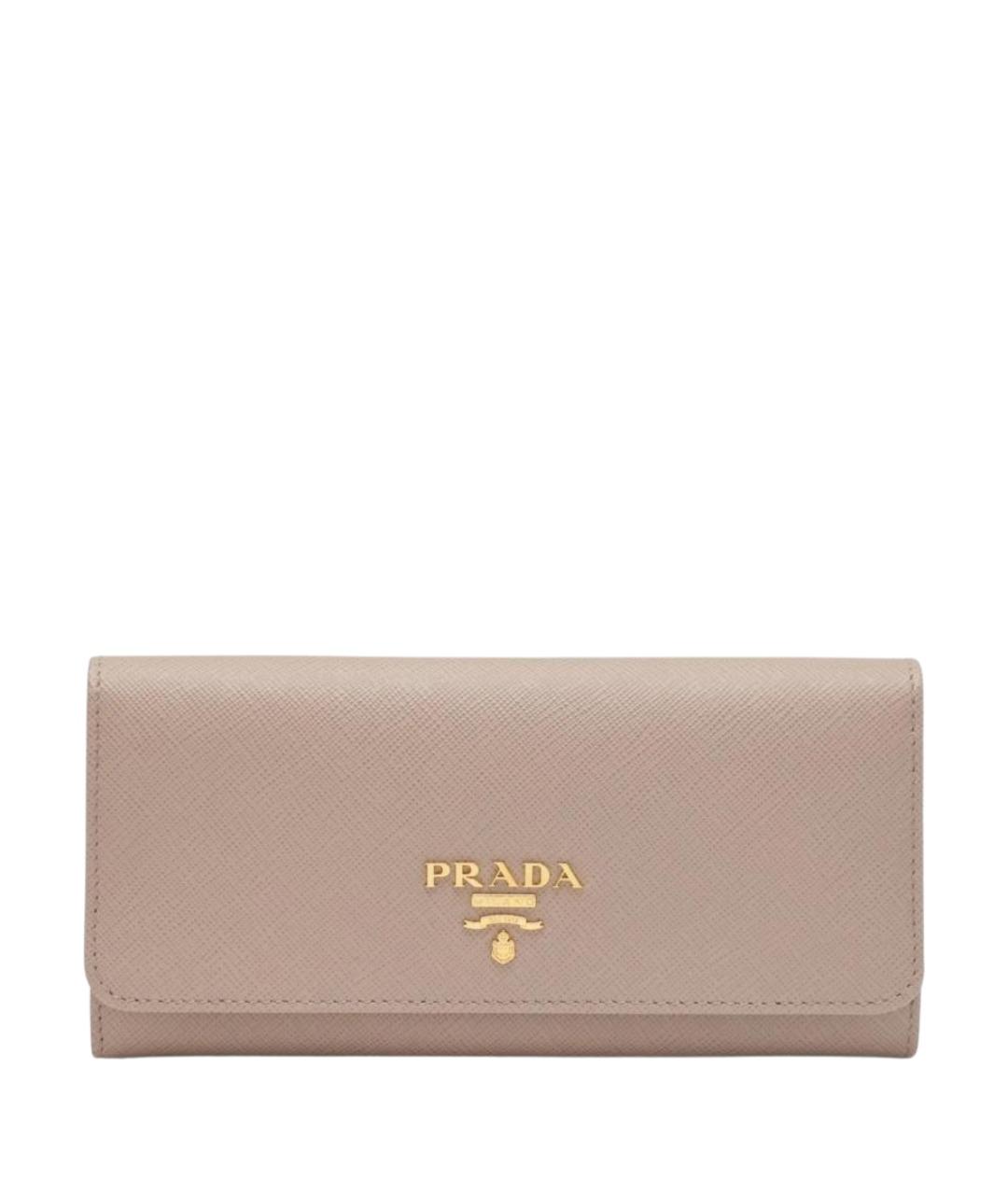 PRADA Розовый кожаный кошелек, фото 1