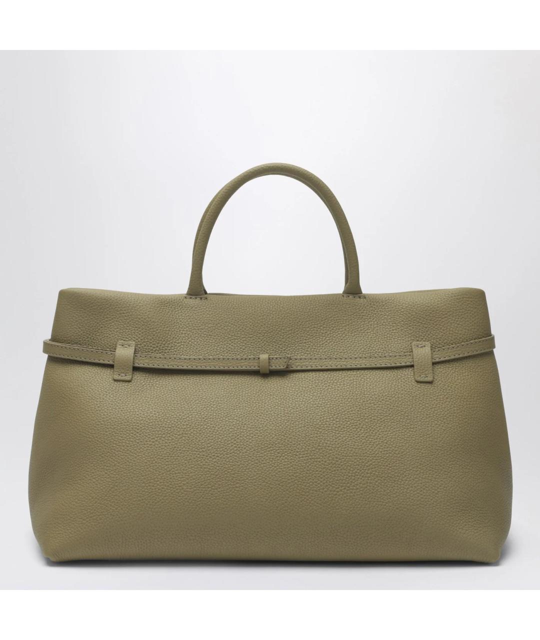 MANU ATELIER Зеленая кожаная сумка тоут, фото 2