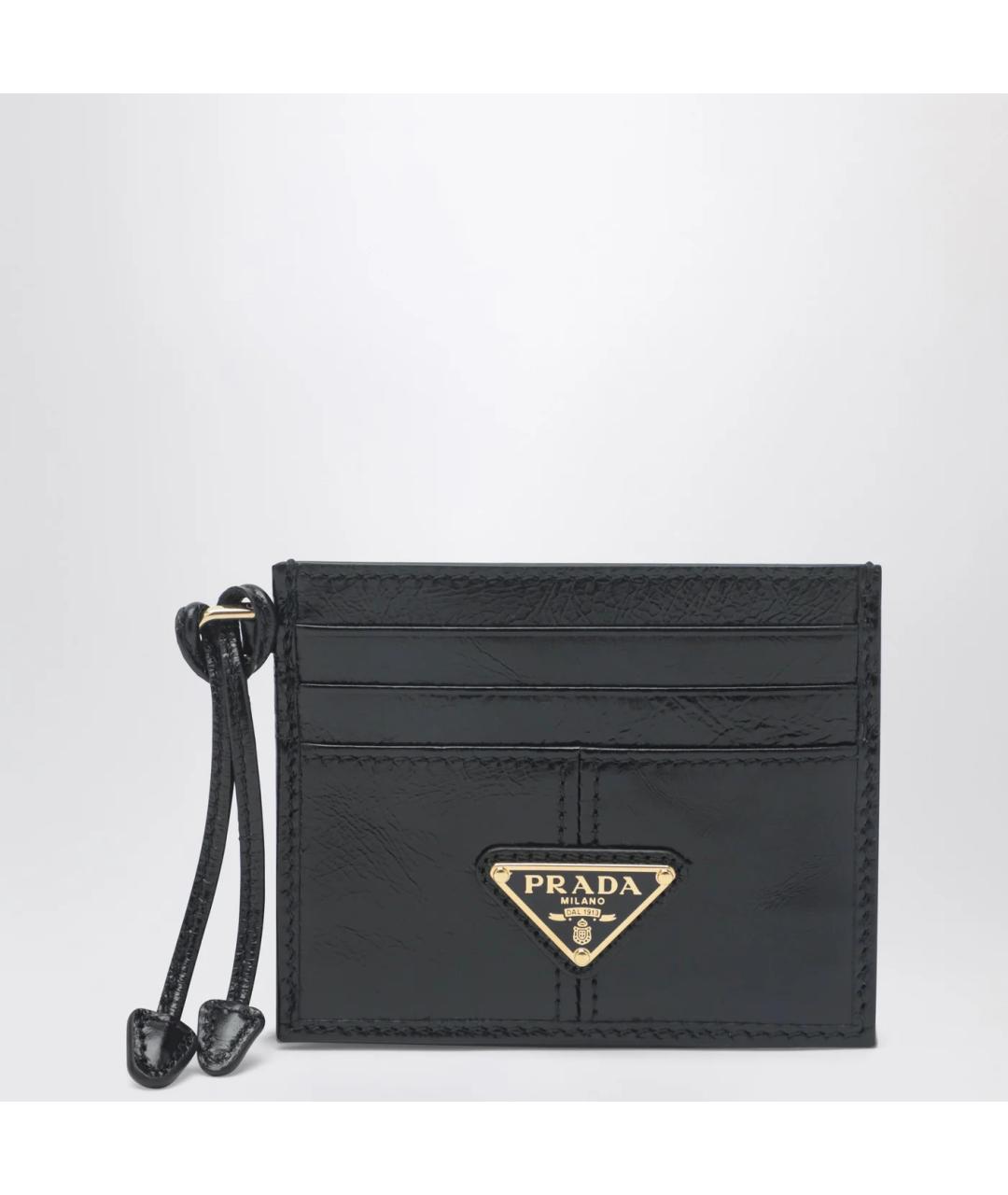 PRADA Черный кожаный кардхолдер, фото 3