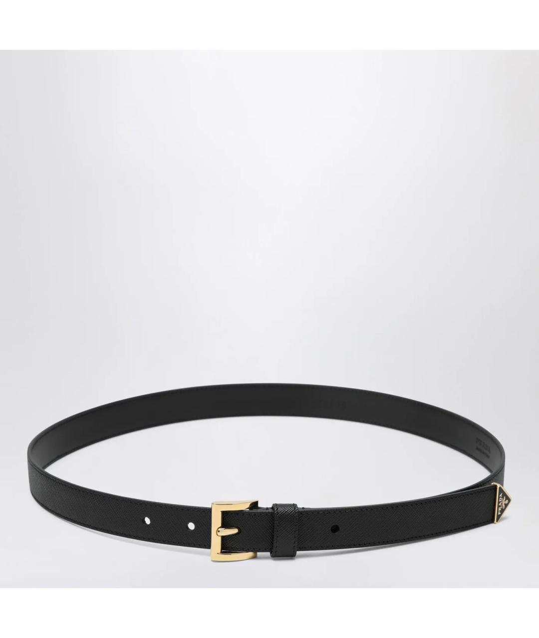 PRADA Черный кожаный ремень, фото 3