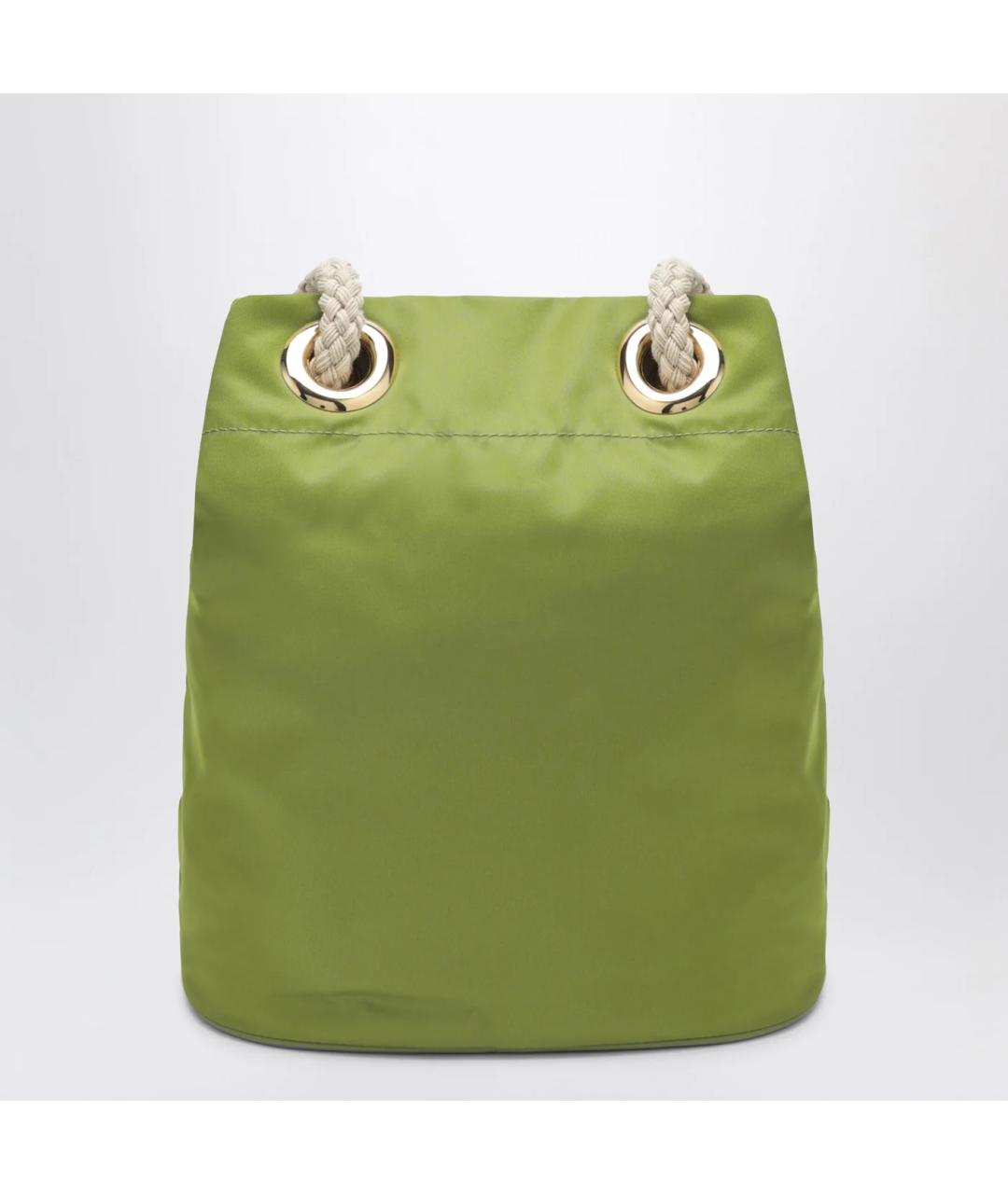 PRADA Зеленая синтетическая сумка через плечо, фото 2