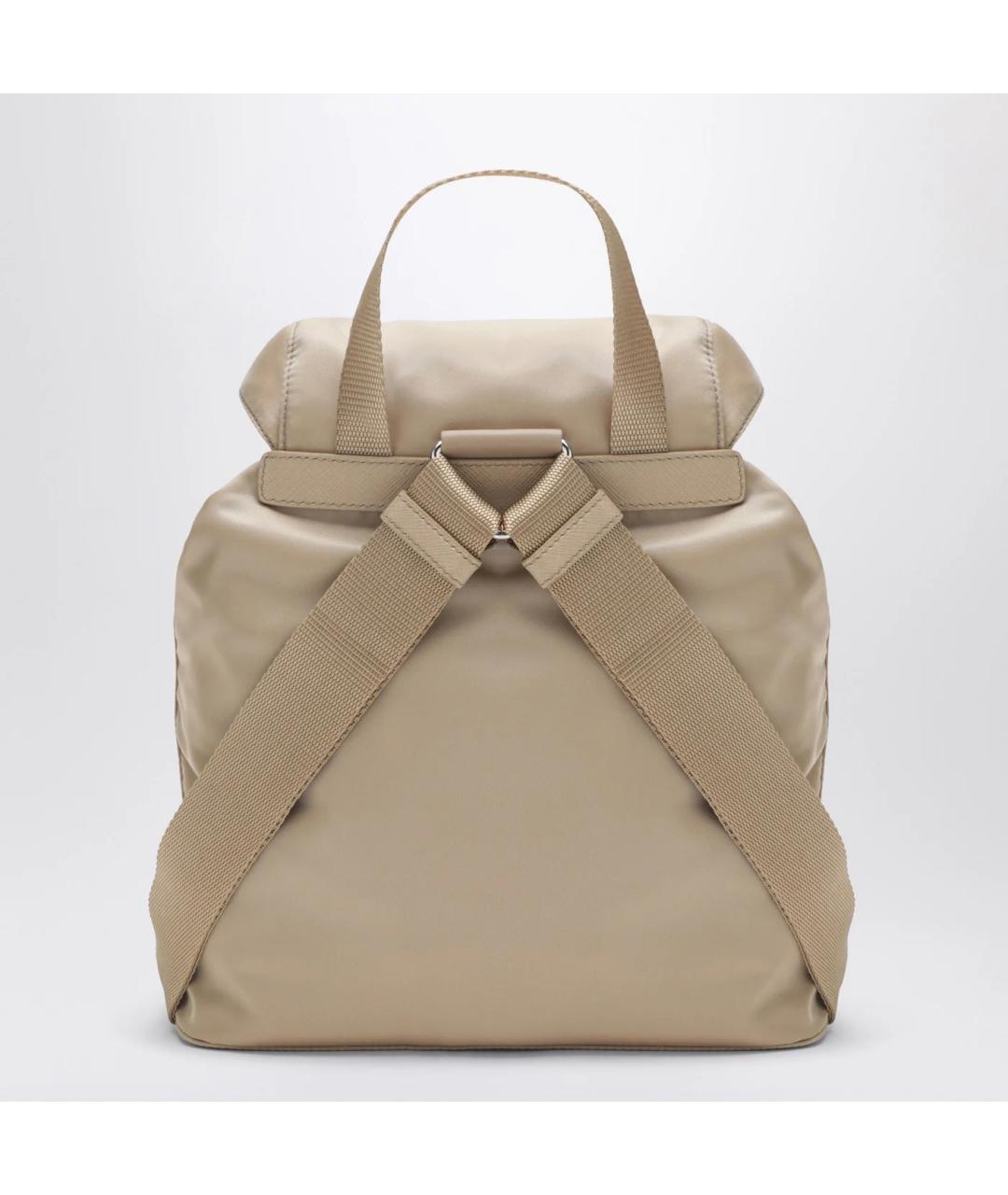 PRADA Бежевый синтетический рюкзак, фото 2