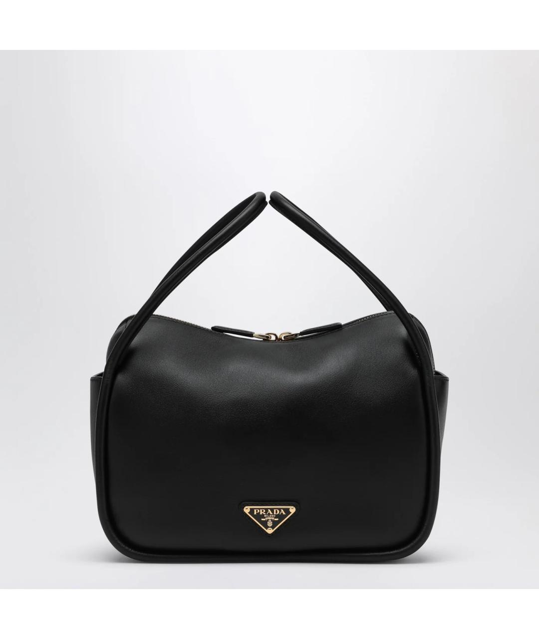 PRADA Черная кожаная сумка тоут, фото 3