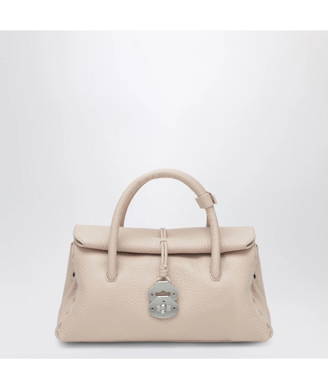 ZANELLATO Розовая кожаная сумка тоут, фото 3