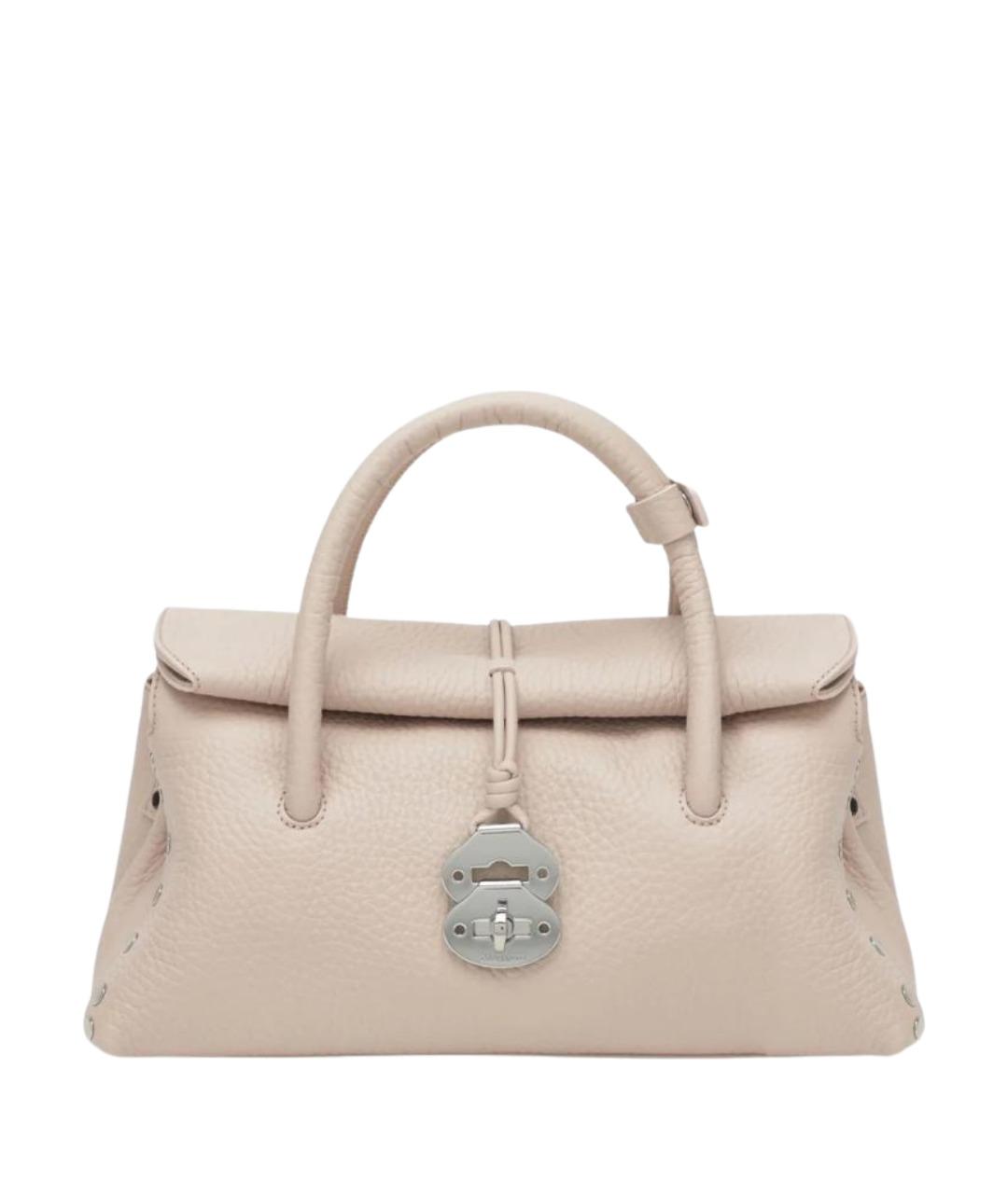 ZANELLATO Розовая кожаная сумка тоут, фото 1