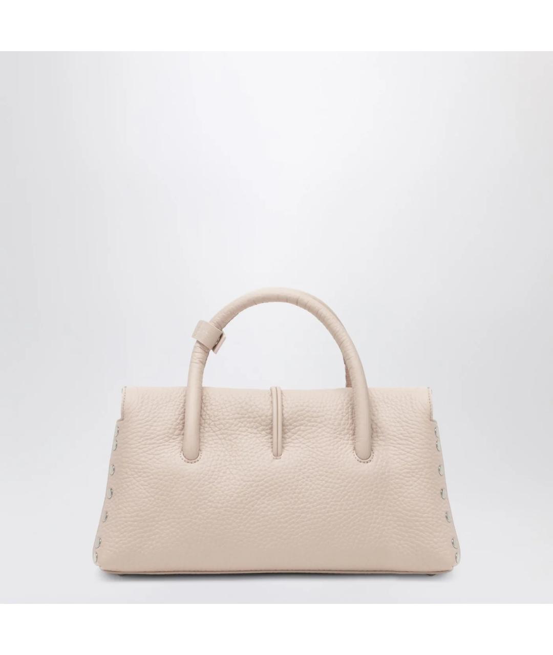 ZANELLATO Розовая кожаная сумка тоут, фото 2