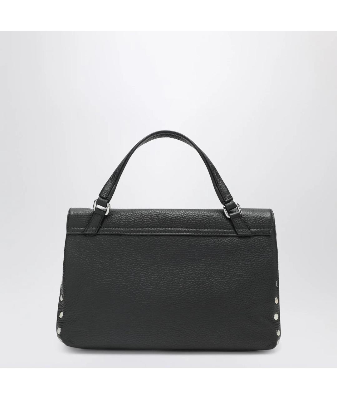 ZANELLATO Черная кожаная сумка тоут, фото 2