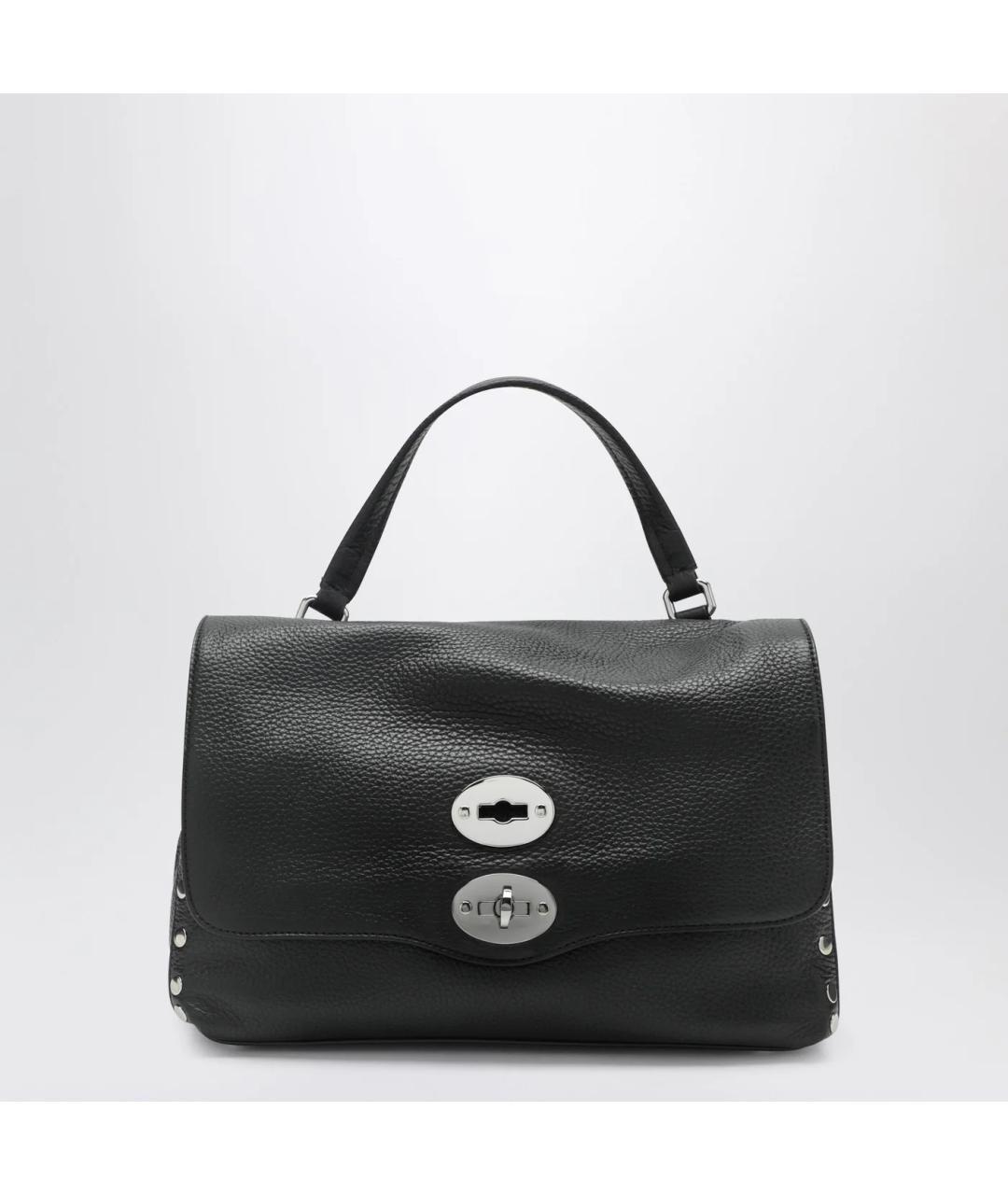 ZANELLATO Черная кожаная сумка тоут, фото 3