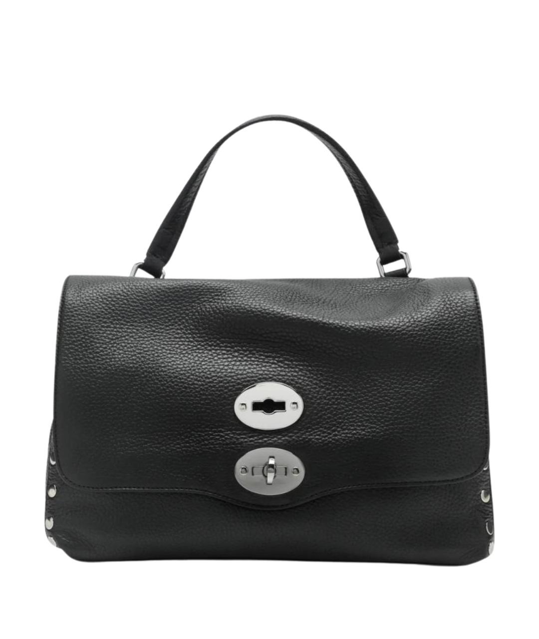 ZANELLATO Черная кожаная сумка тоут, фото 1