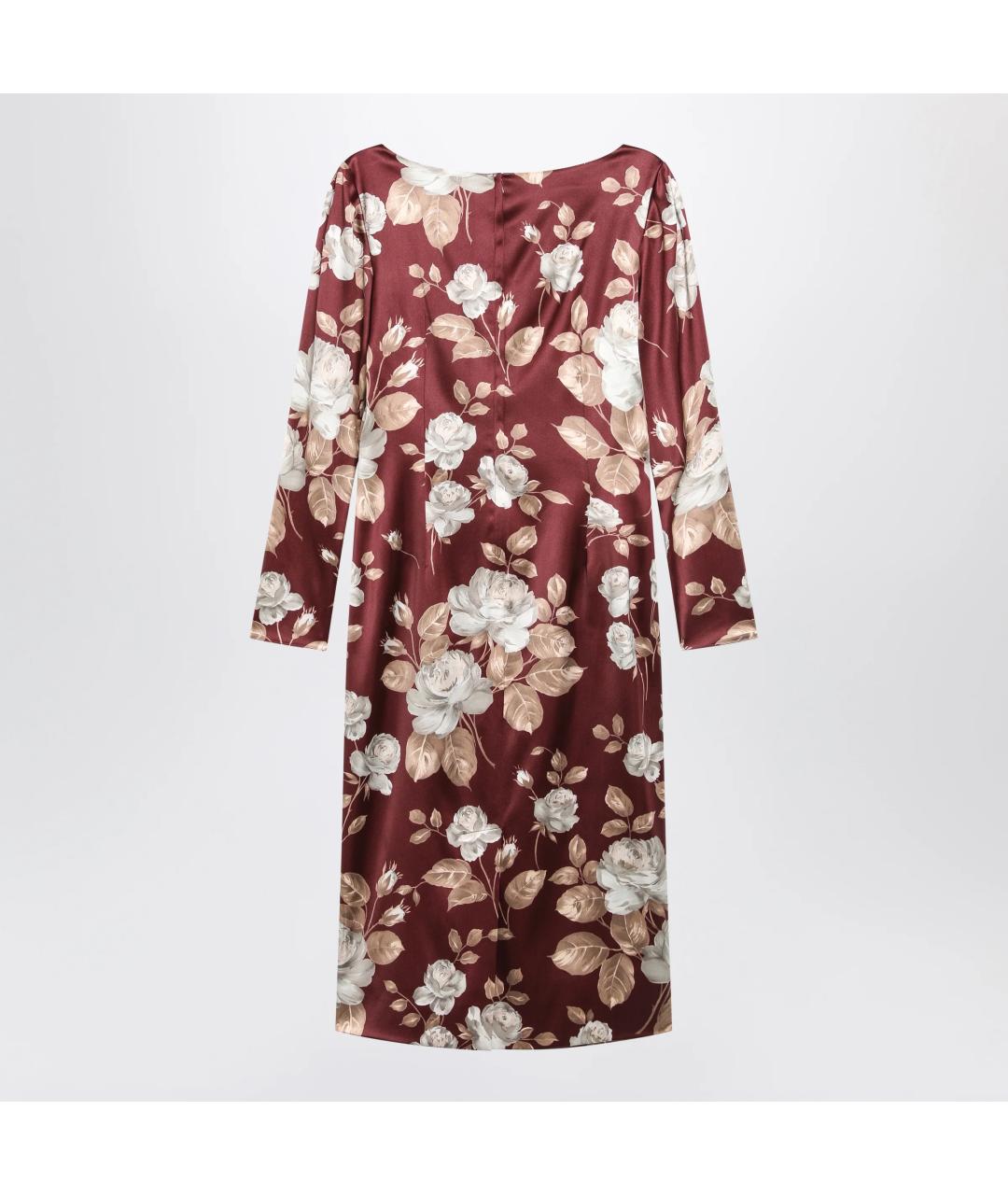 DOLCE&GABBANA Мульти шелковое коктейльное платье, фото 2