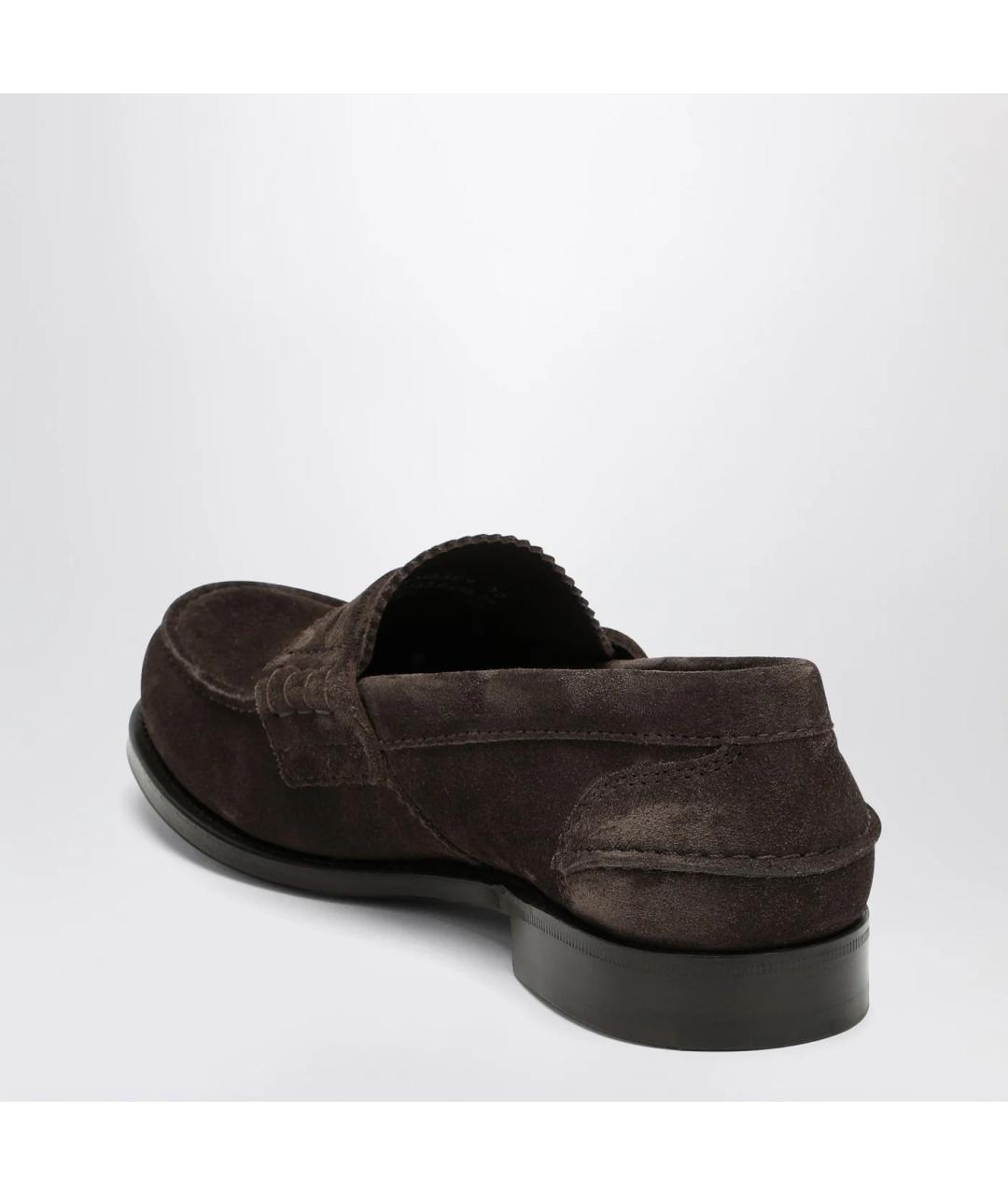 CHURCH'S Коричневые замшевые лоферы, фото 2