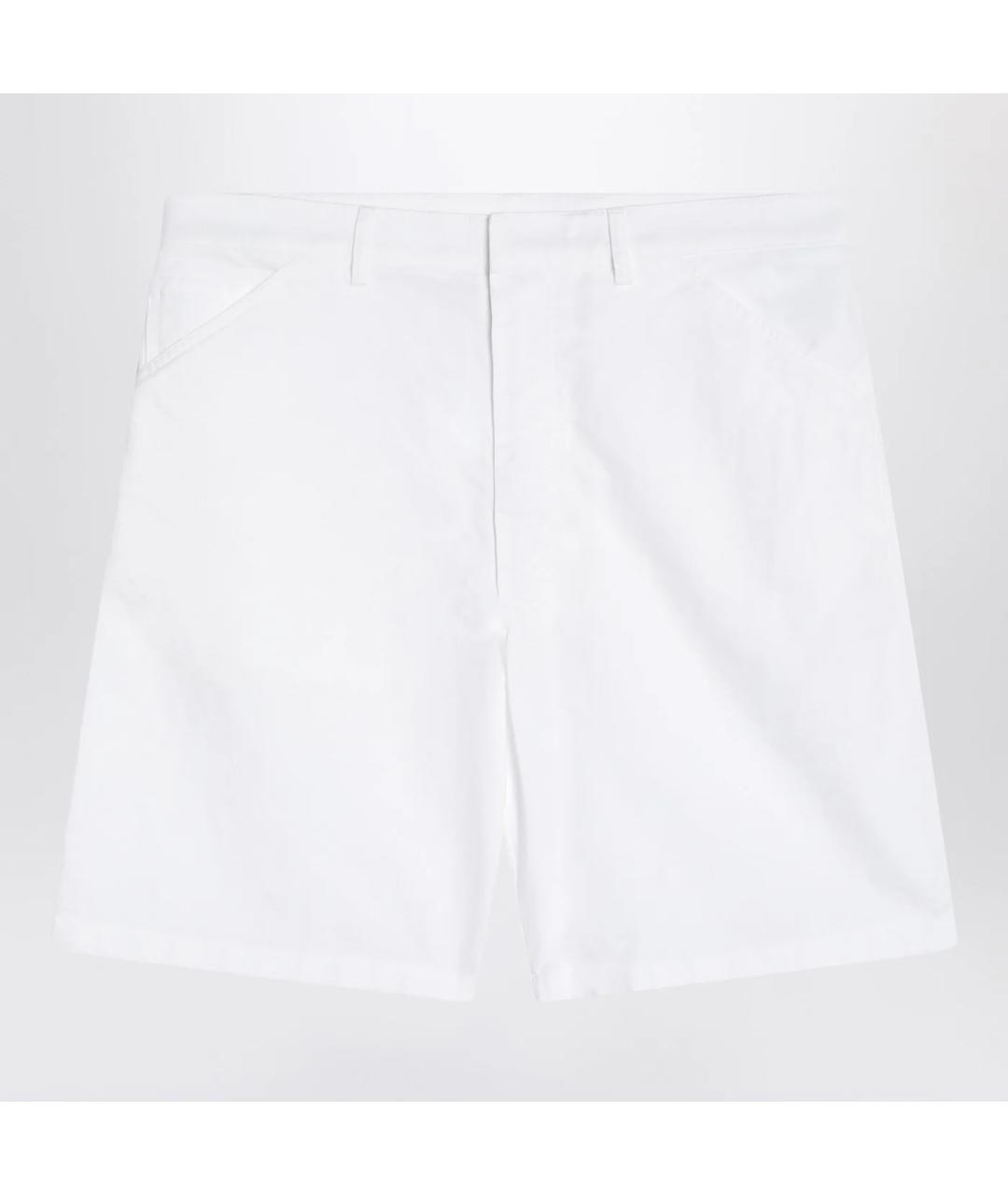 PRADA Белые хлопковые шорты, фото 3