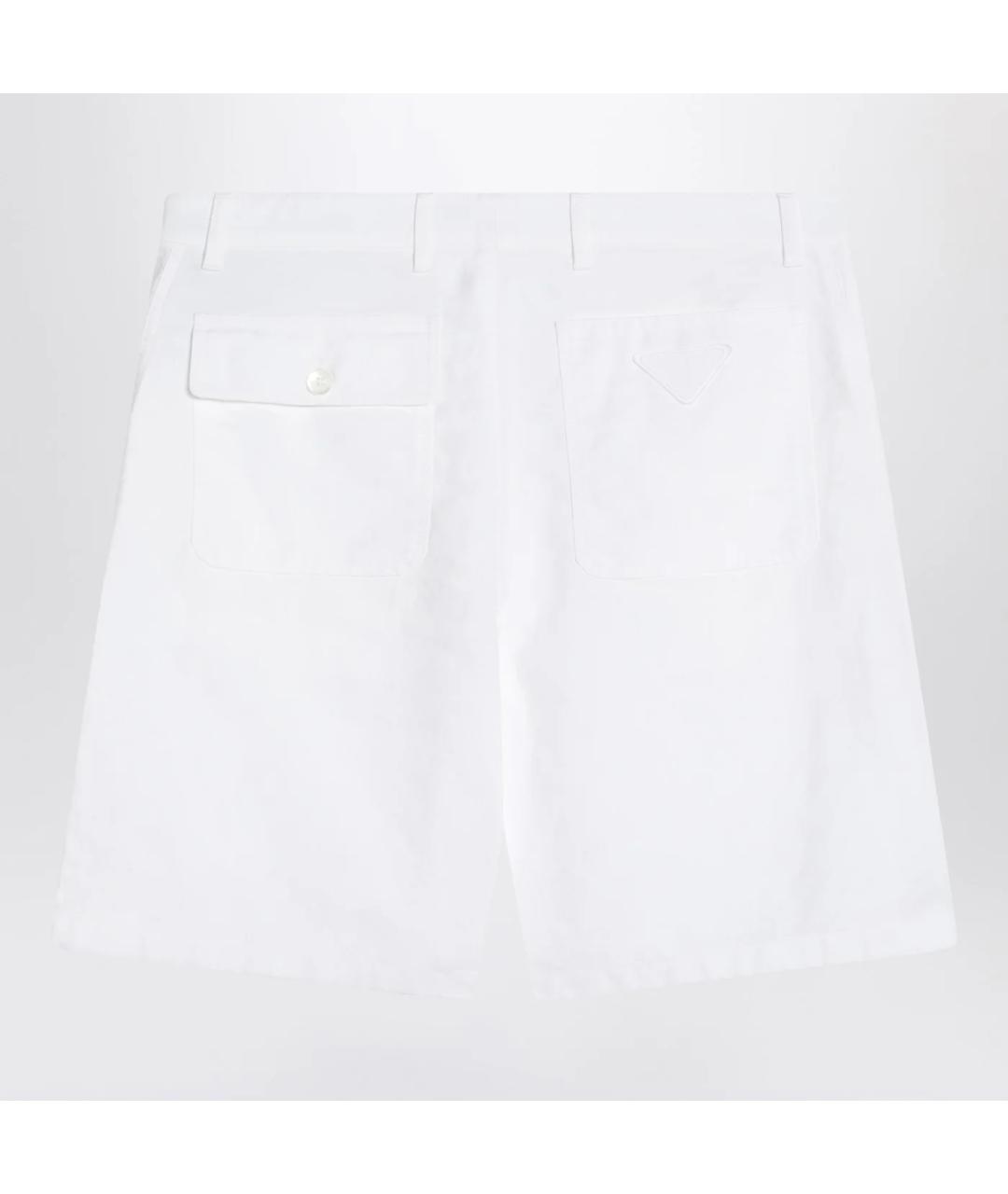 PRADA Белые хлопковые шорты, фото 2