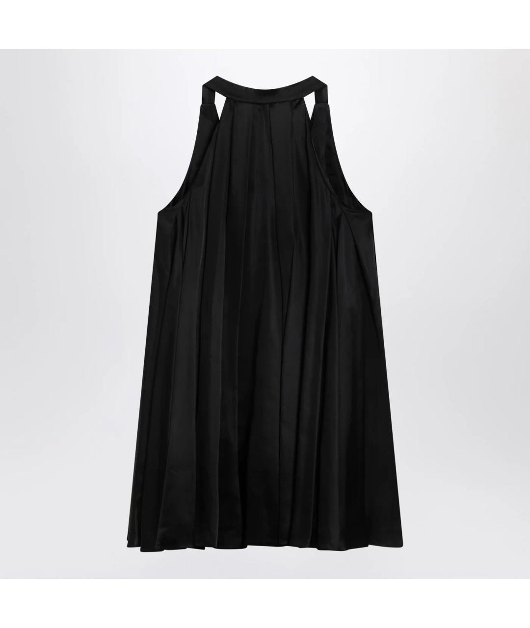 LOEWE Черное вискозное коктейльное платье, фото 2