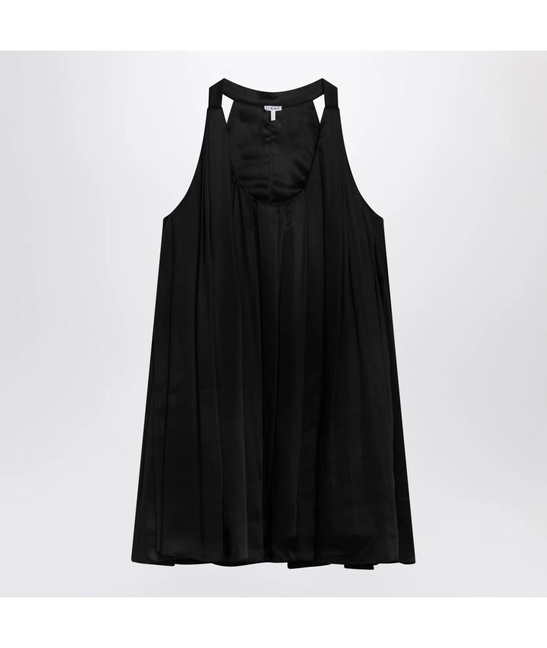 LOEWE Черное вискозное коктейльное платье, фото 3