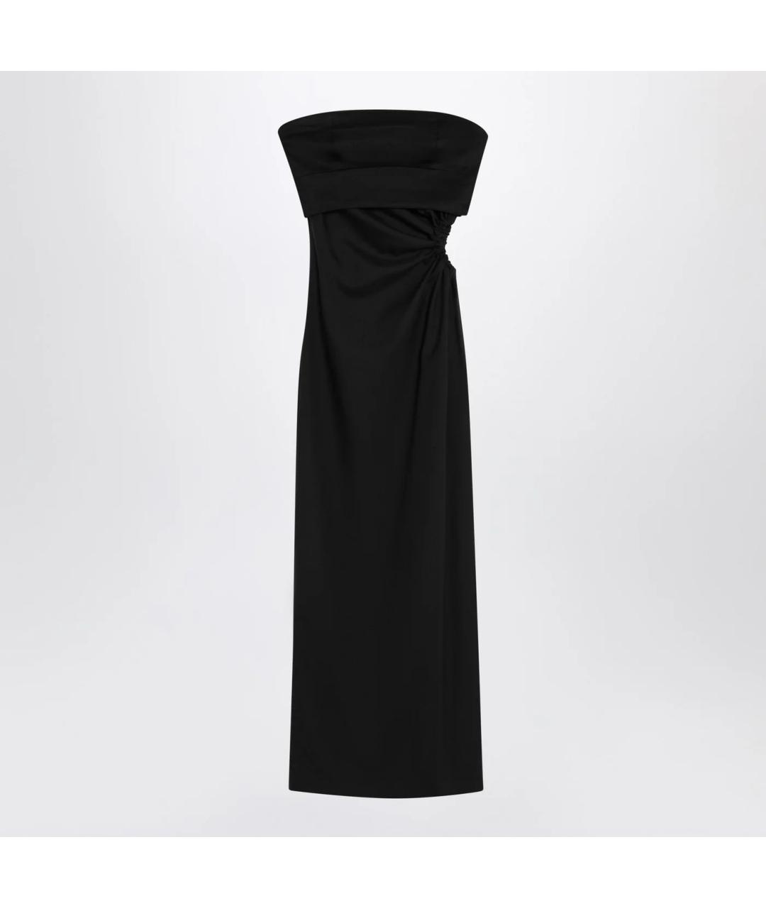 MAX MARA Черное шерстяное коктейльное платье, фото 3