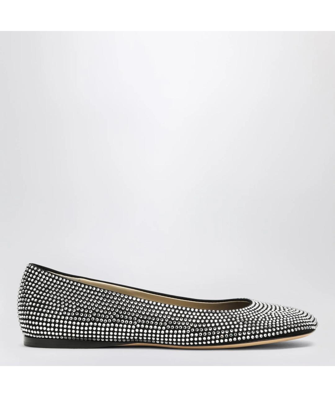 LOEWE Черные кожаные балетки, фото 3