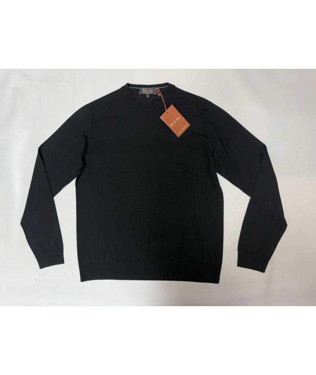 LORO PIANA Черный шерстяной джемпер / свитер, фото 6