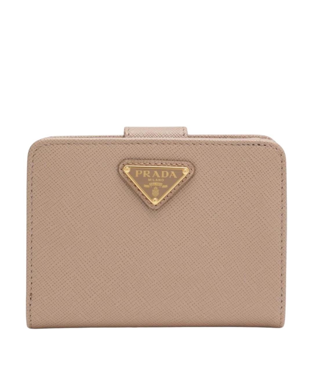 PRADA Розовый кожаный кошелек, фото 1