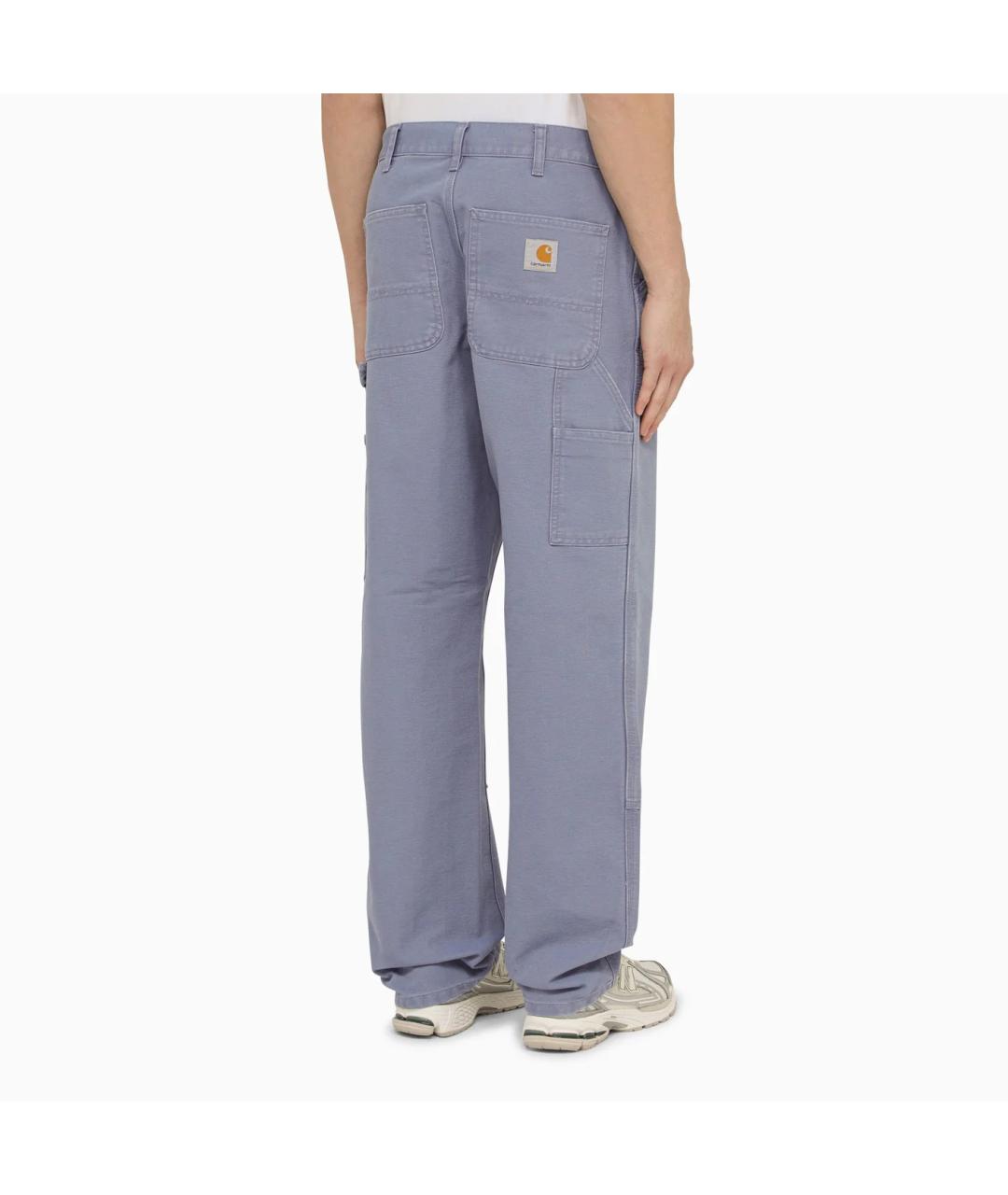 CARHARTT WIP Синие хлопковые повседневные брюки, фото 2