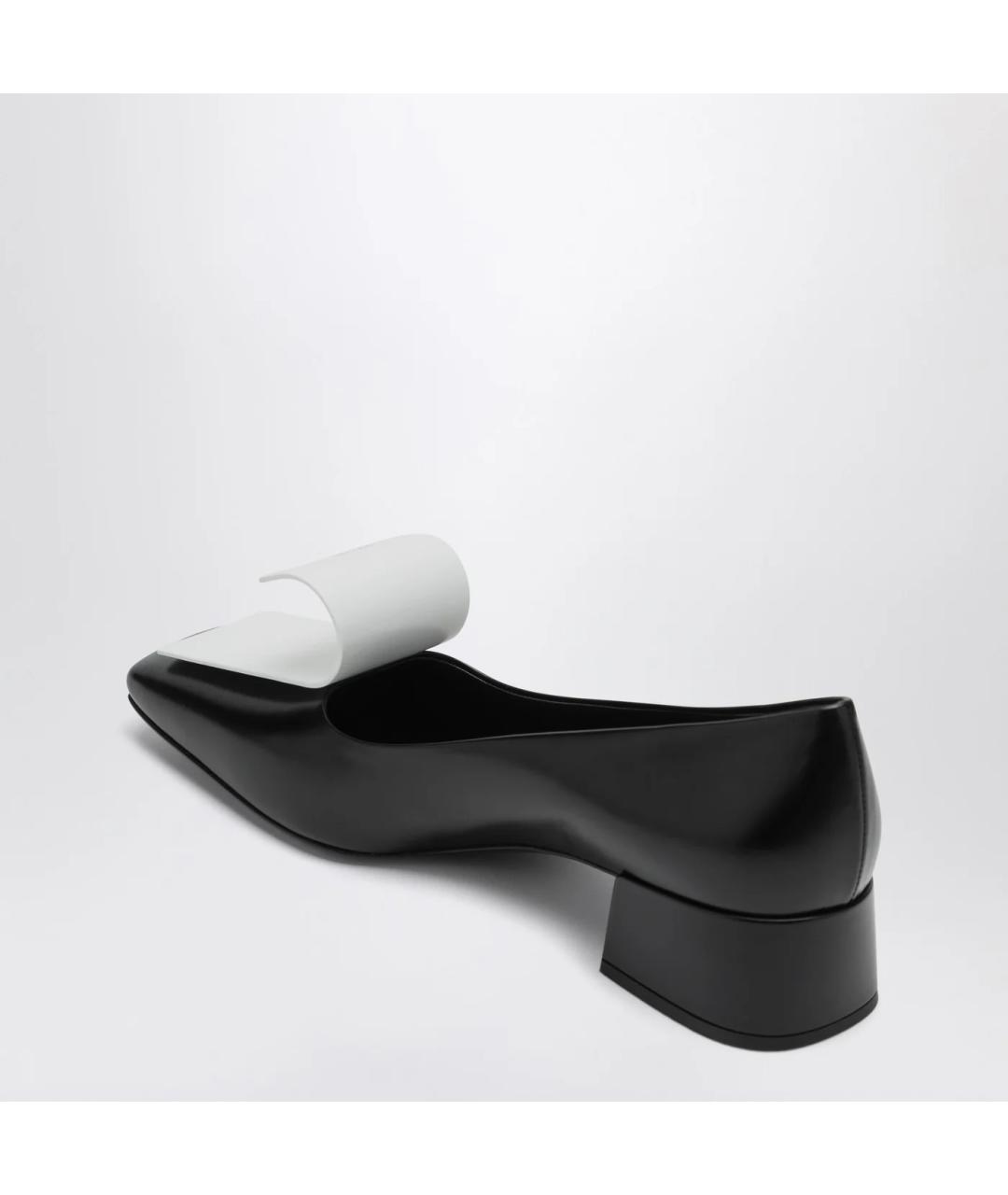 PRADA Черные кожаные туфли, фото 2