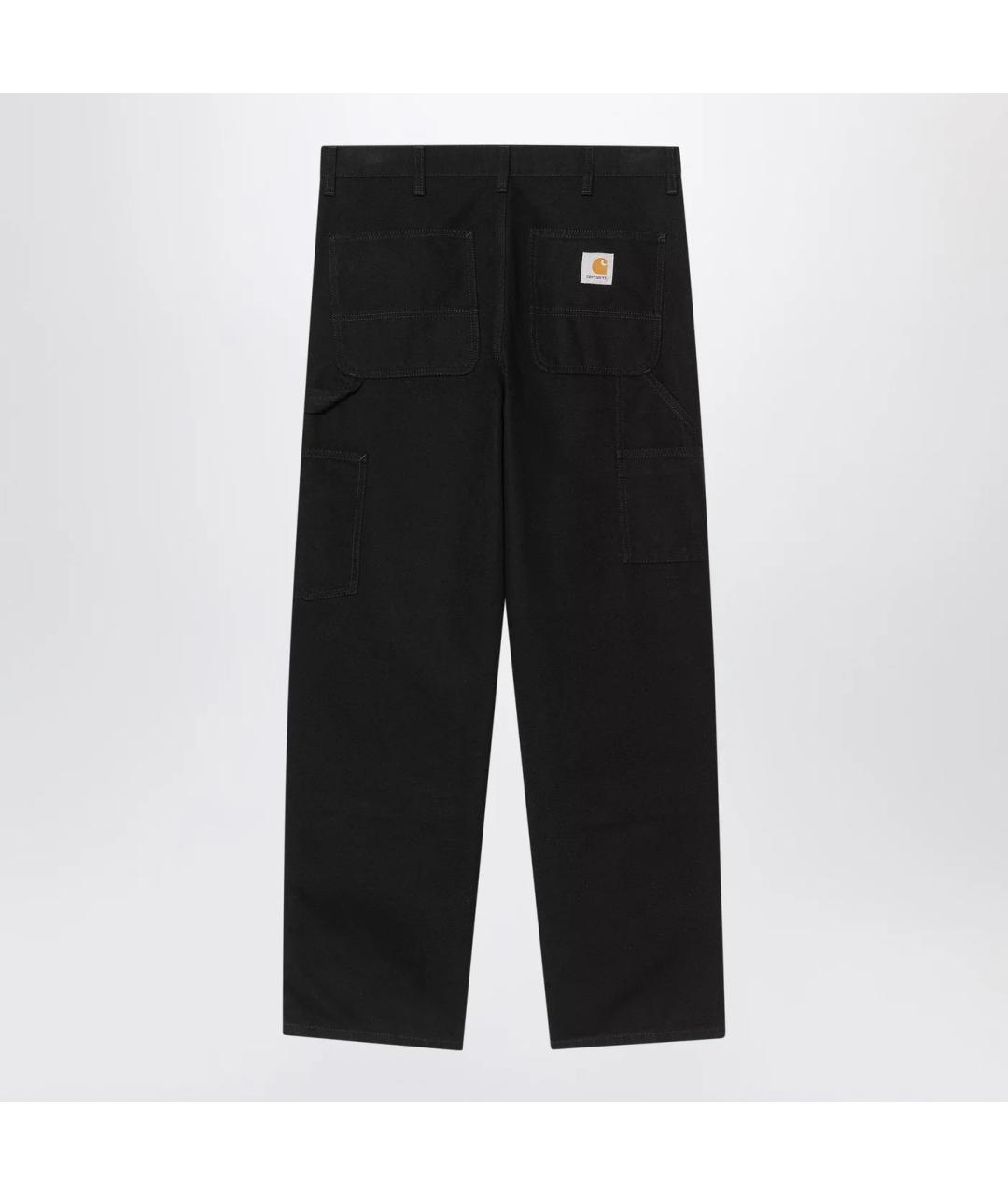 CARHARTT WIP Черные хлопковые повседневные брюки, фото 2