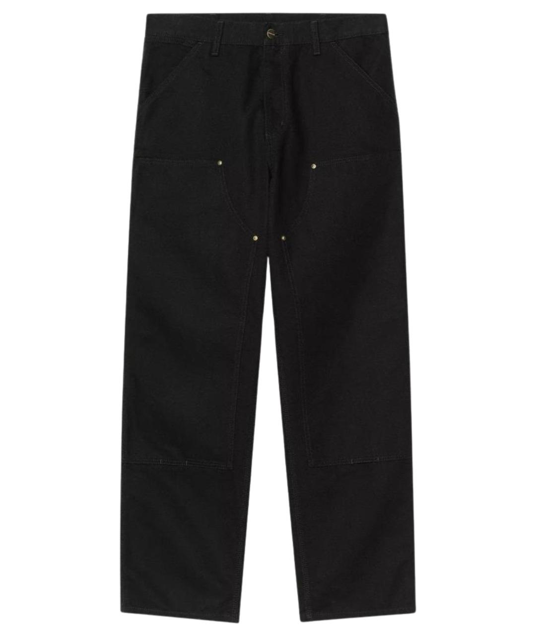 CARHARTT WIP Черные хлопковые повседневные брюки, фото 1