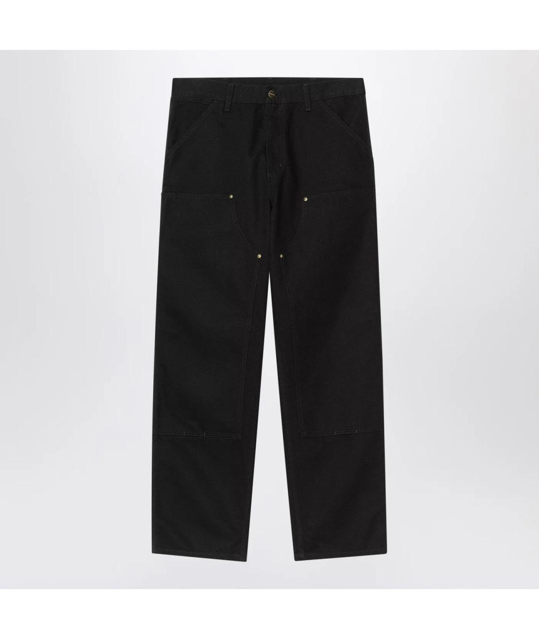 CARHARTT WIP Черные хлопковые повседневные брюки, фото 3